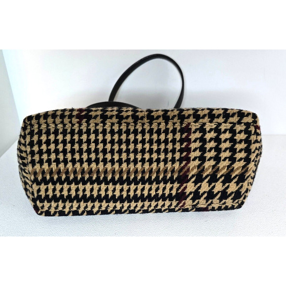 Lauren Ralph Lauren Vintage Wool Houndstooth Tote - Picture 5 of 12
